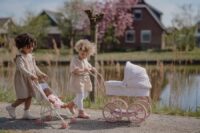 Kovinski voziček za Punčko Soft Flowers - slika 7